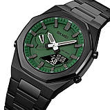 Чоловічий годинник Skmei 1816BKGNBK Black Green-Black, фото 2