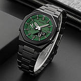 Чоловічий годинник Skmei 1816BKGNBK Black Green-Black, фото 4