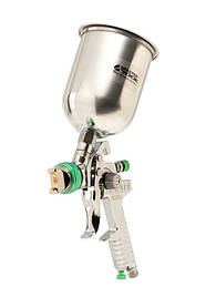 Краскопульт MASTERTOOL 80-8907, HVLP СБ 600 мл, алюміній, Ø 1,3 мм, 150-220 л/хв, 3-4 бар