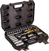 Набір ключів і насадок торцевих MASTERTOOL 78-3039, CRV 3/8" (39 шт.), фото 2