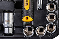 Набір ключів і насадок торцевих MASTERTOOL 78-3039, CRV 3/8" (39 шт.), фото 6