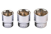 Набір насадок торцевих MASTERTOOL 78-4021-PF, PROFI CrV 1/2" 10-32 мм, тріскачка 72Т, 21 шт, кейс, фото 10