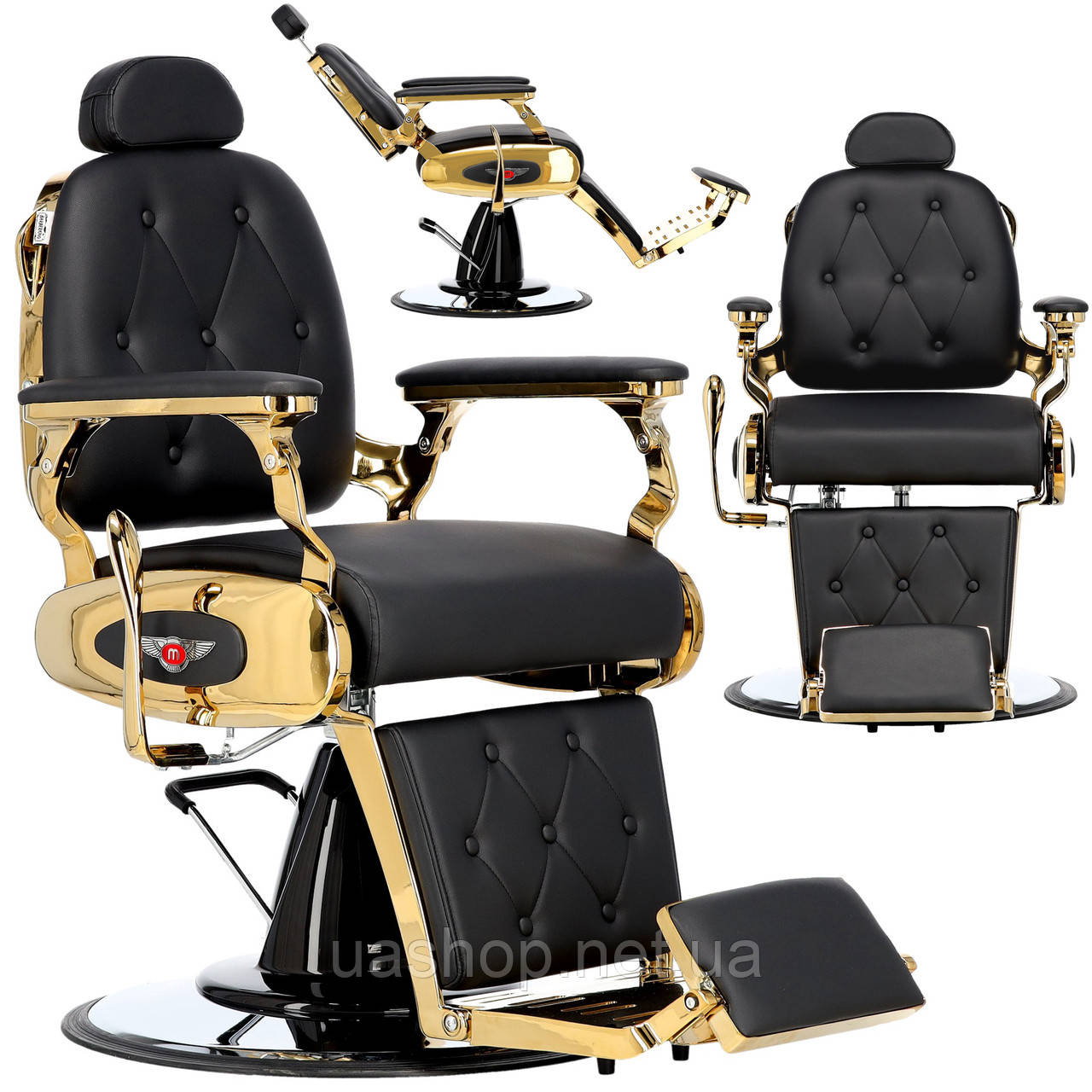 Гідравлічне перукарське, барберське крісло для перукарні Marcos Barberking, фото 1