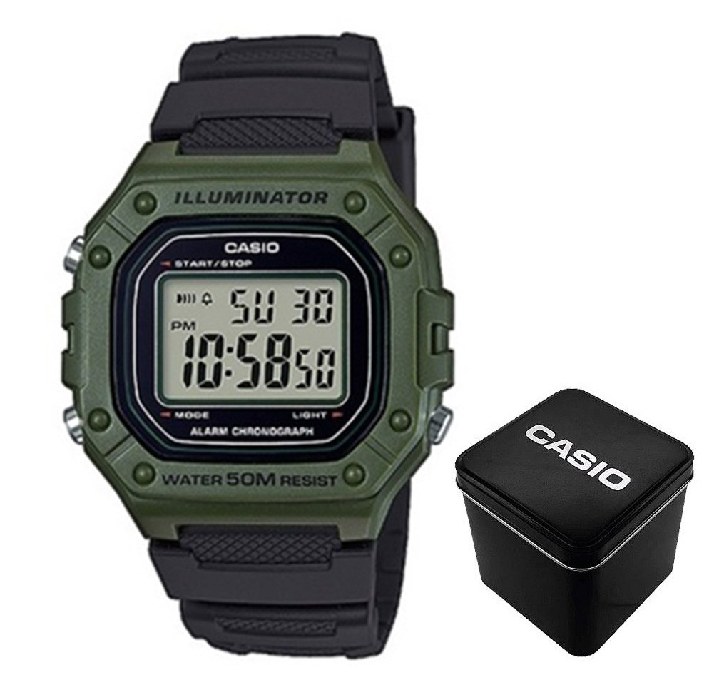 Чоловічий годинник Casio W-218H-3A, фото 1