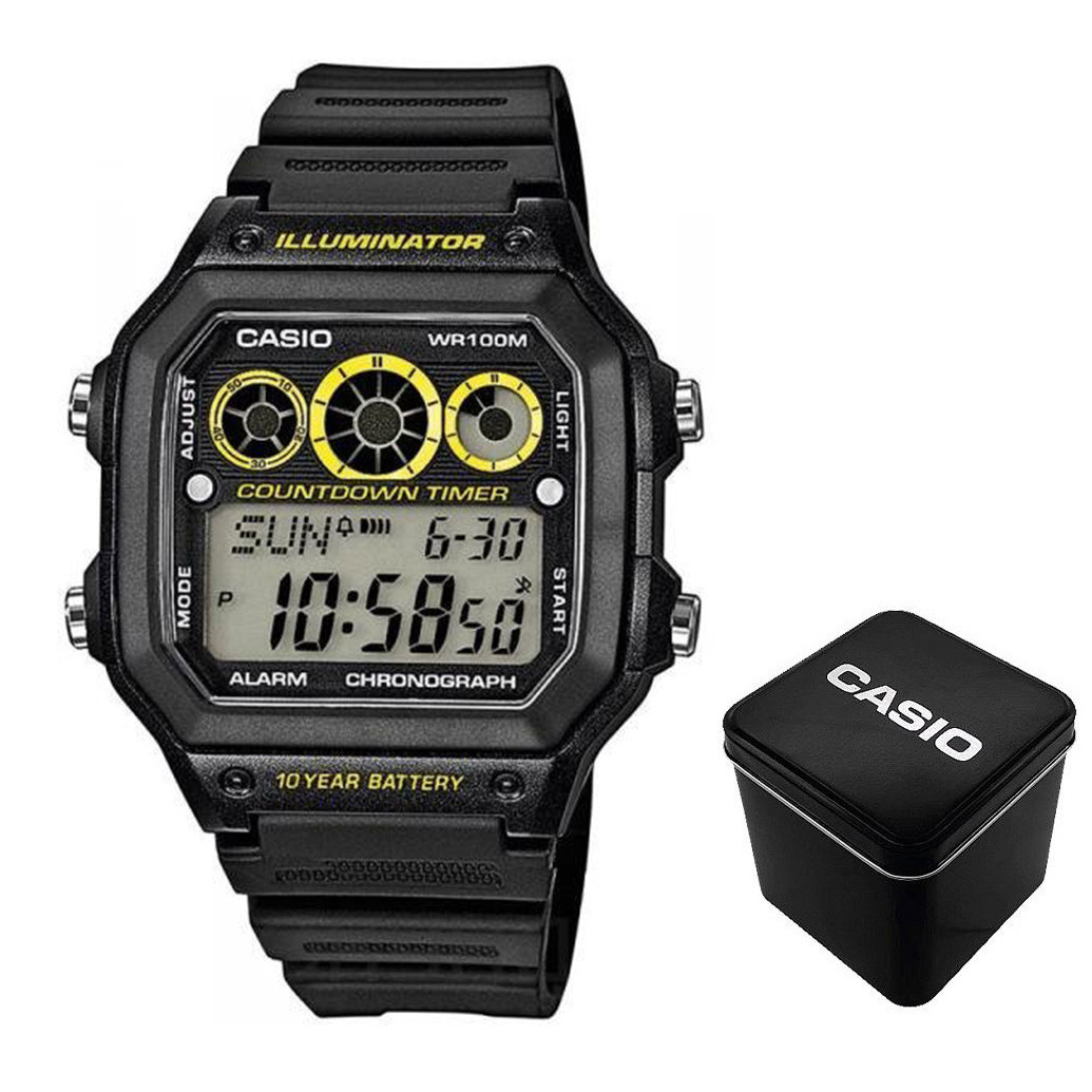 Чоловічий годинник Casio AE-1300WH-1A, фото 1