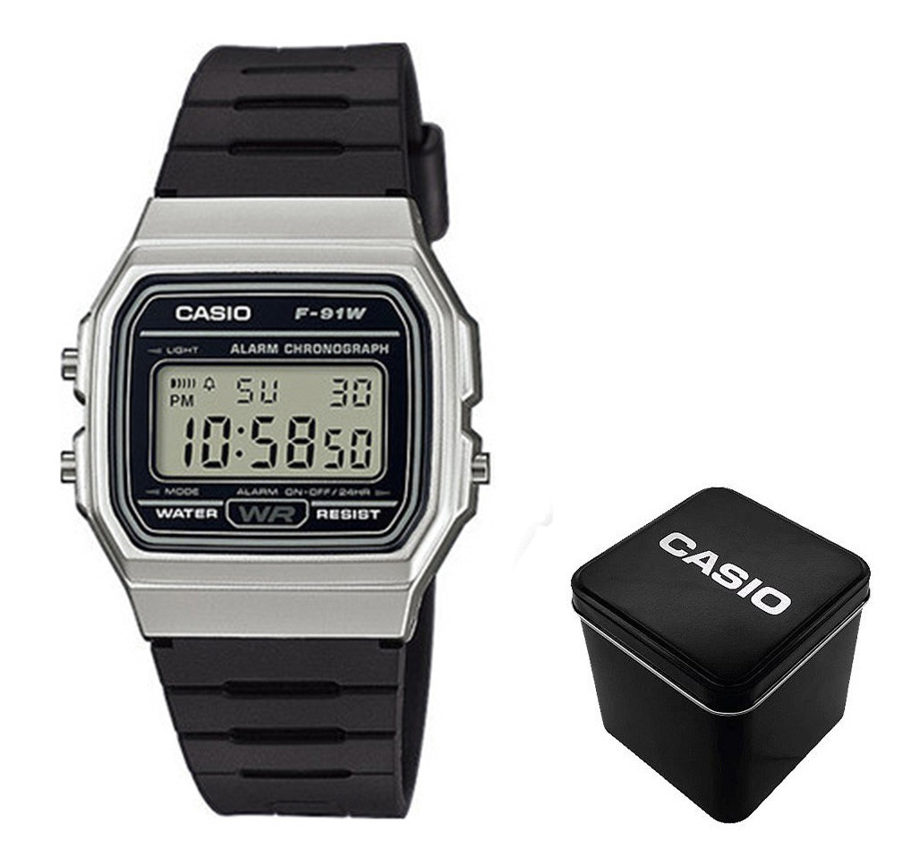 Чоловічий годинник Casio F-91WM-7A, фото 1