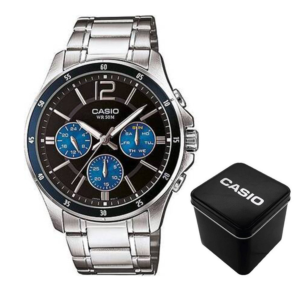 Чоловічий годинник Casio MTP-1374D-2A, фото 1