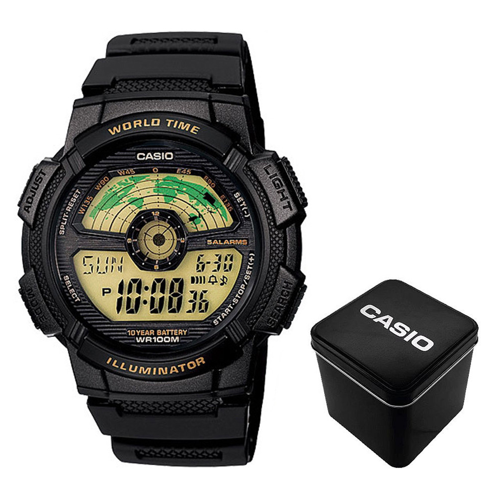 Чоловічий годинник Casio AE-1100W-1B, фото 1