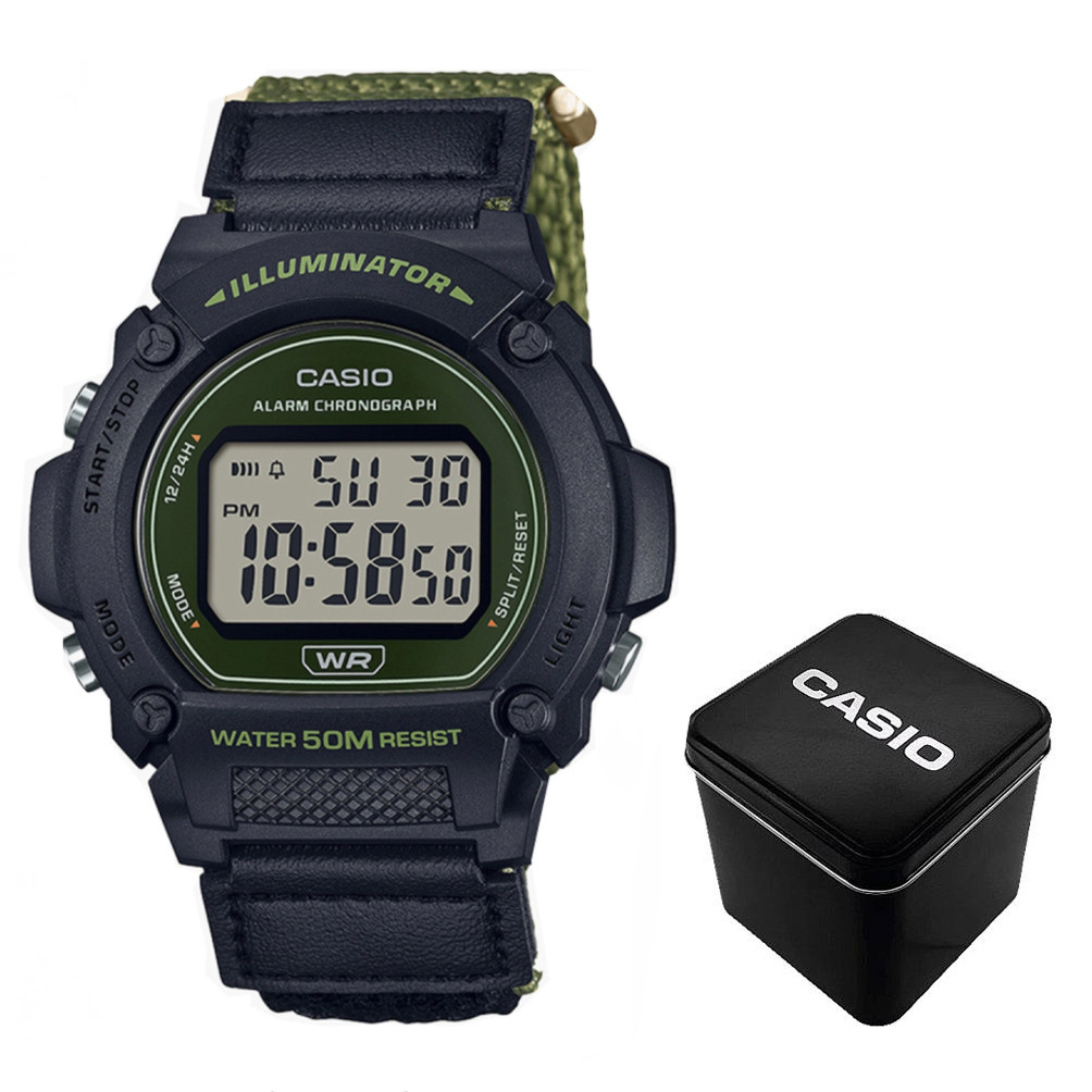Чоловічий годинник Casio W-219HB-3A, фото 1