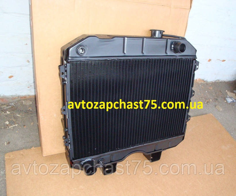 Радиатор УАЗ (2-х рядный , алюминиевый) - фото 2 - id-p337456896