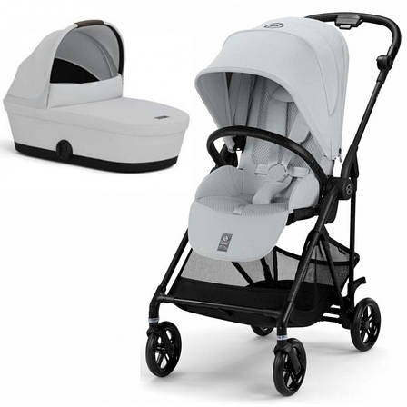 Коляска Cybex Melio 2 в 1 Carbon Fog Grey, фото 1