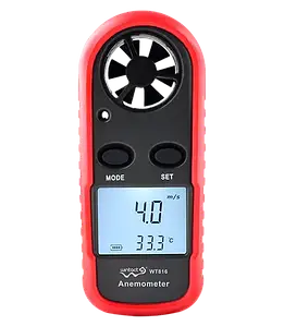 Анемометр цифровий 0,1-30 м/с, -10-45 °C WINTACT WT816