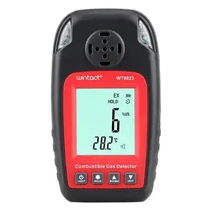 Детектор горючих газів + термометр (0-100%LEL, 0-50°C) WINTACT WT8823