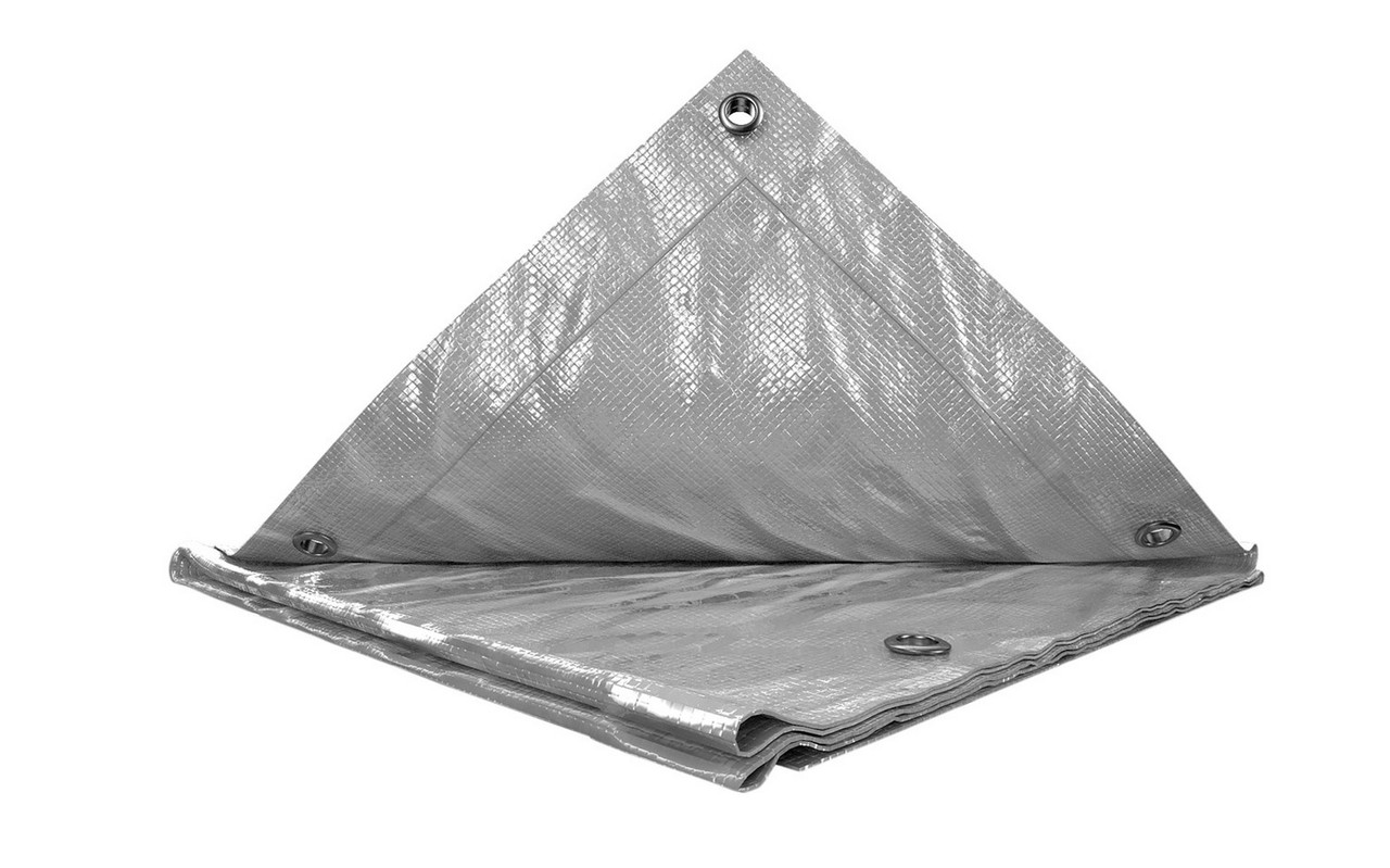 Тент MASTERTOOL 4х6 м 110 г/м2 срібло 79-7406, фото 1