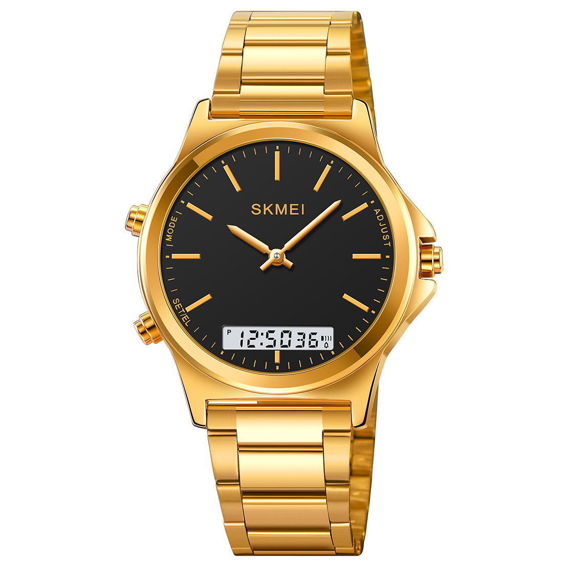Чоловічий годинник Skmei 2120GDBK Gold-Black, фото 1