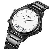 Чоловічий годинник Skmei 2120BKWT Black-White, фото 2