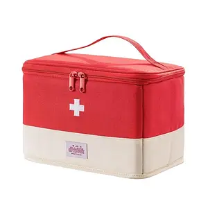 Аптечка органайзер сумка для ліків червона 26х21х12 см