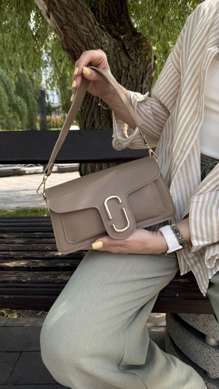 Сумка жіноча, бежева, фото 1