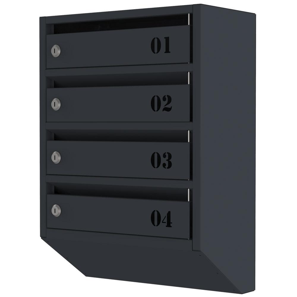 Поштова скринька «Стандарт» (ЯП-04) графіт, фото 1