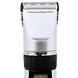 Машинка для стрижки та грумінгу тварин професійна безшумна Adler A2823 35Вт Тример для собак і котів, фото 6