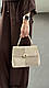 Сумка жіноча, бежева, фото 4
