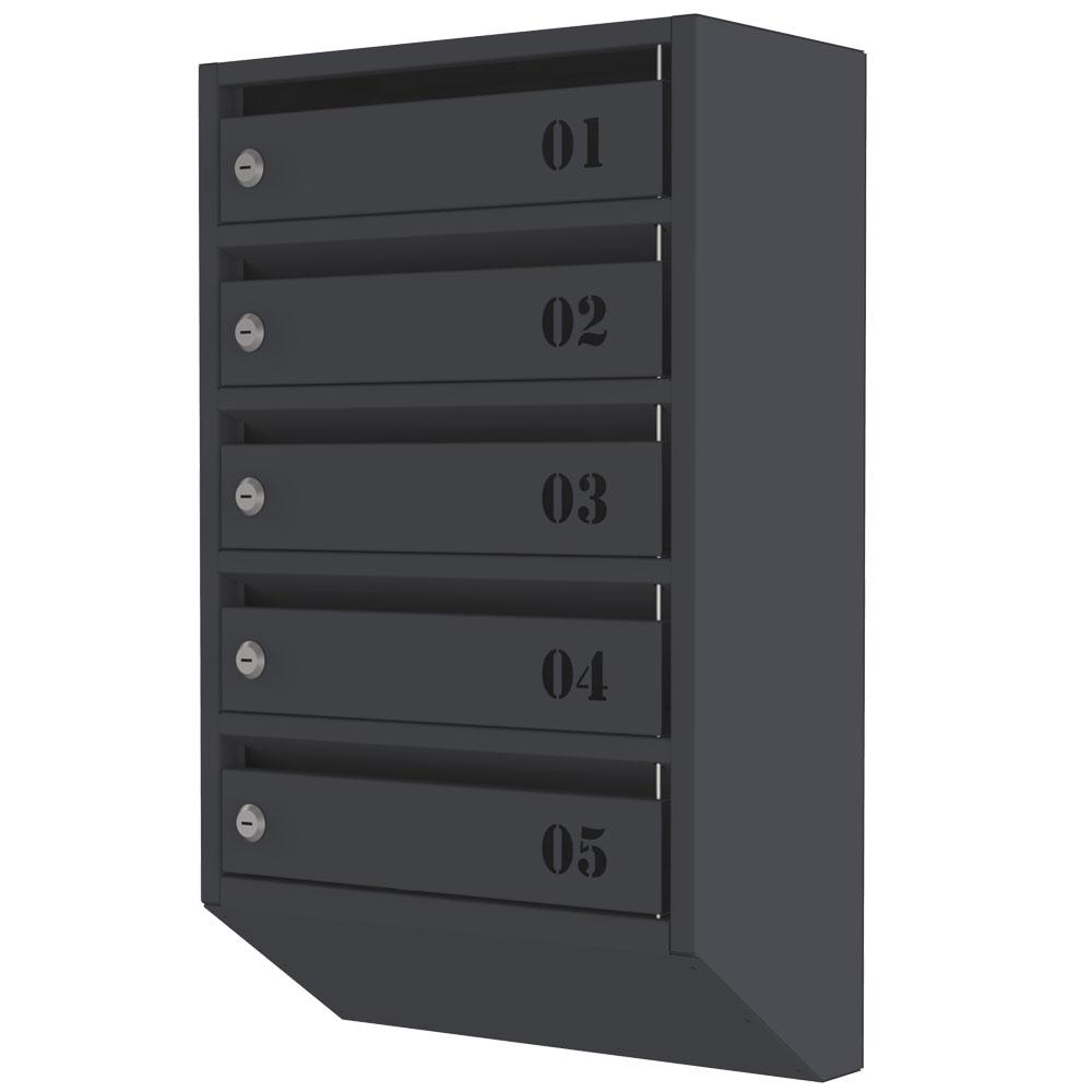 Поштова скринька «Стандарт» (ЯП-05) графіт, фото 1