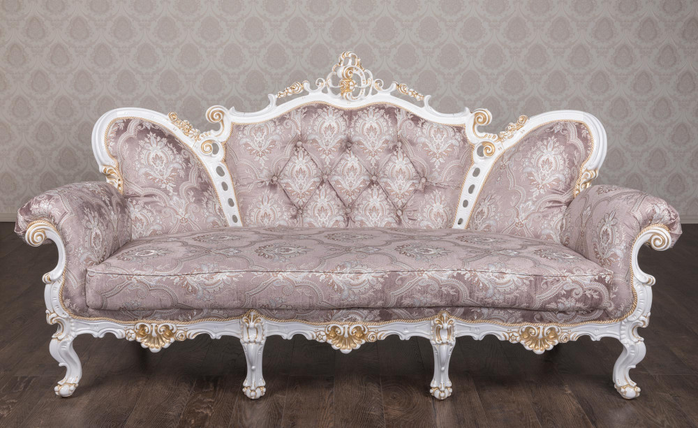 Диван класичний в стилі Бароко Белла (преміум клас) натуральне дерево, фото 1