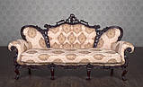 Диван класичний в стилі Бароко Белла (преміум клас) натуральне дерево, фото 6