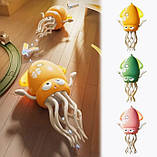 Танцюючий музичний кальмар що світиться з вудкою Жовтий, фото 5