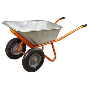 Тачка будівельна двоколісна 100 л 320 кг колесо 15" FLORA (5056714)