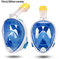 Маска для плавання з кріпленням під екшн камеру L/XL Синій