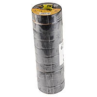 Ізострічка ПВХ (чорна) 0.13 мм×19 мм×10 м SIGMA (8413601), фото 4