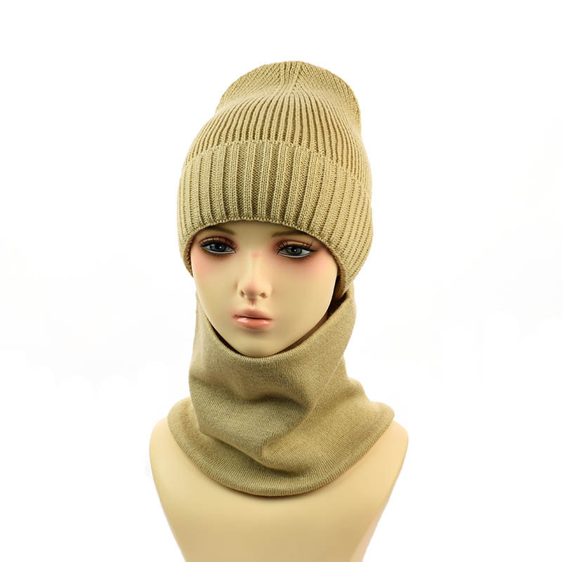 Комплект Шапка+Снуд  "Софі"  темно-бежевий