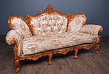 Диван класичний в стилі Бароко Белла (преміум клас) натуральне дерево, фото 5