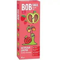 Цукерки фруктові яблочно-клубничные БЕЗ ЦУКРУ ТА ГЛЮТЕНУ Bob Snail 30 г