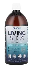 Orgono Living Silica Mineral-Based Collagen Booster 33.8 FL OZ Підсилювач колагену, 1 л, строк до 01/2028