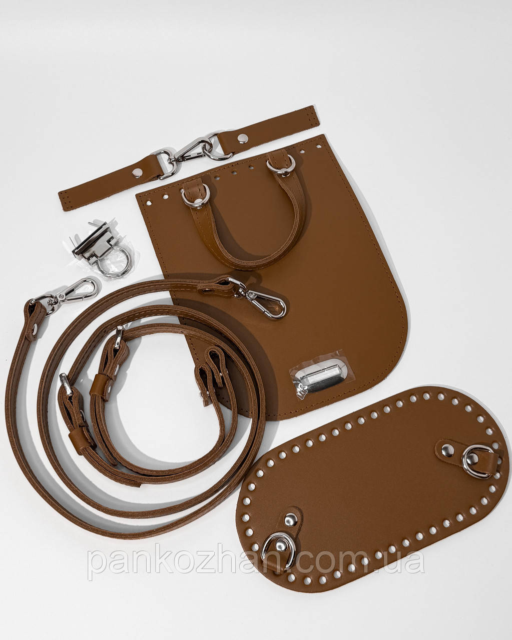Набір шкіряної фурнітури для МК Easy Pack, карамель, фото 1