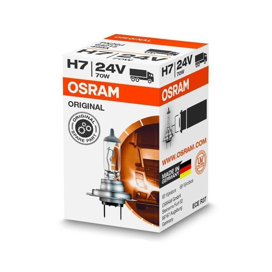 Галогенова лампа OSRAM H7 64215 70W 24V PX26D 10X10X1, фото 1