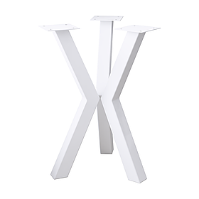 Комплект ніжок для журнального столу з металу 450 мм 3 шт Scandi Білий