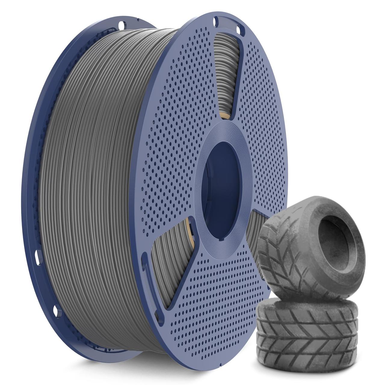 Пластик філамент для 3D-печати SUNLU TPU Grey 1.0kg