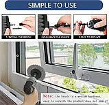 🖤Набір щіток на дриль/шуруповерт для миття та прибирання 9 шт. з ганчіркою і подовжувачем DS-04 Сірий, фото 5