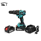 Подарунковий універсальний набір електроінструменту Makita 5в1 на базі ударного шуруповерта F482DWE 36V 6AH, фото 9