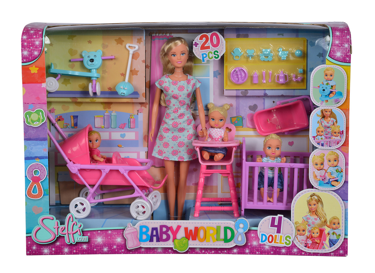 Ляльковий набір Штеффі з дітьми та аксесуарами (5736350), фото 1
