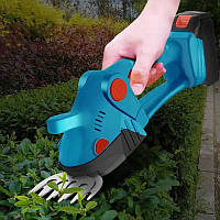 Кусторез аккумуляторный 48V с двумя батареями и сменными лезвиями в комплекте идеальный помощник для садовых работ