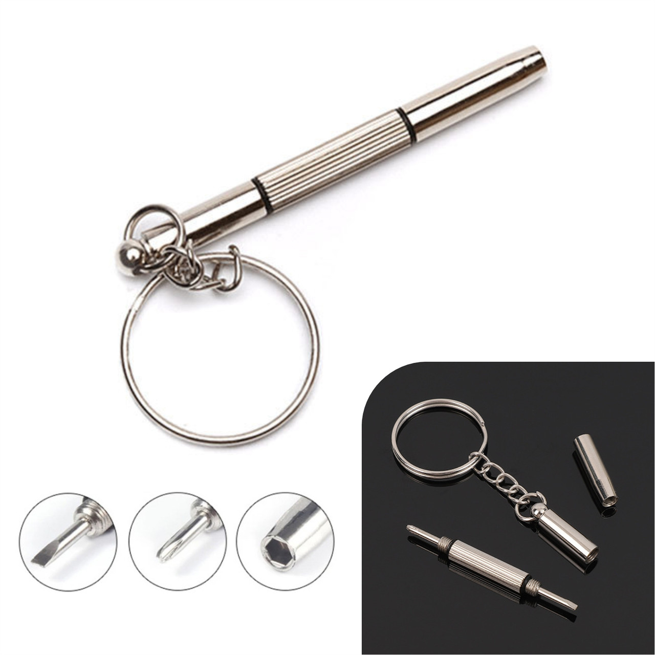 Міні-викрутка 3 в 1 для ремонту окулярів, годинників і дрібної техніки