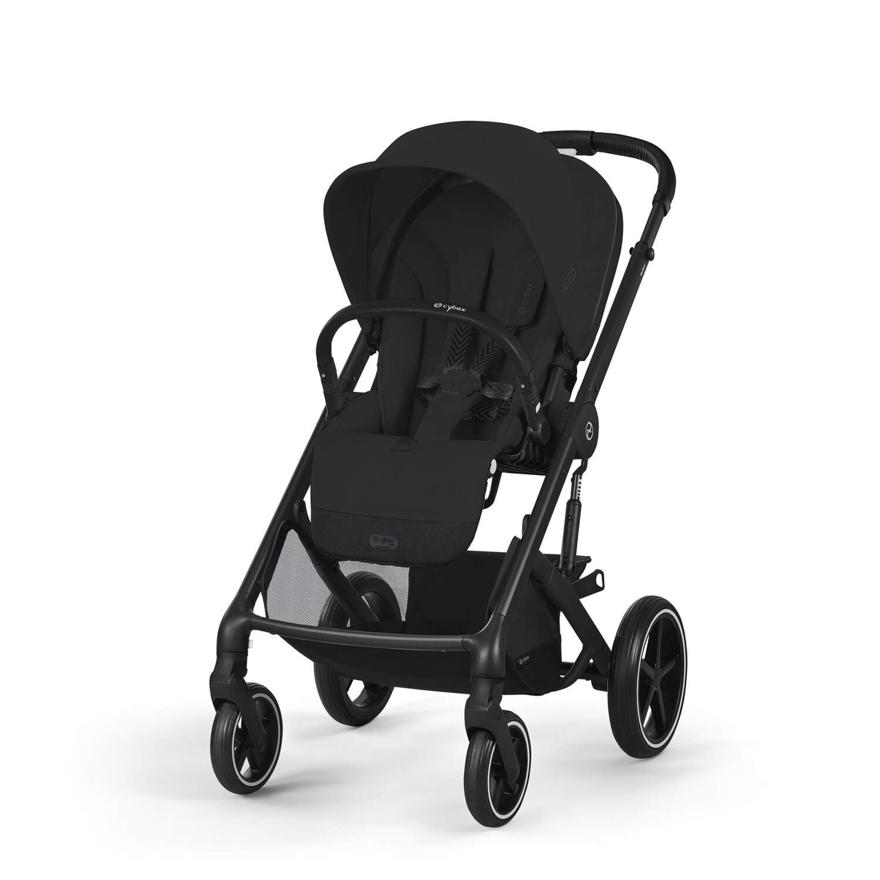 Коляска прогулянкова Cybex Balios S Lux BLK Moon Black (з бампером) Чорна