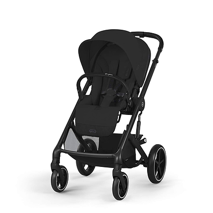 Коляска прогулянкова Cybex Balios S Lux BLK Moon Black (з бампером) Чорна, фото 1