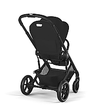 Коляска прогулянкова Cybex Balios S Lux BLK Moon Black (з бампером) Чорна, фото 5