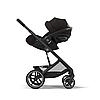 Коляска прогулянкова Cybex Balios S Lux BLK Moon Black (з бампером) Чорна, фото 8