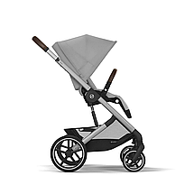 Коляска прогулянкова Cybex Balios S Lux SLV Stone Grey (з бампером) Сіра, фото 4